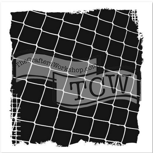 Crafters Workshop - Stencil-6x6 - Fence Frame