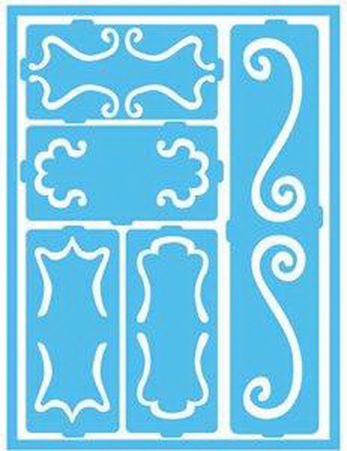 DecoArt - Patio Paint Stencil - Decorative Scrolls