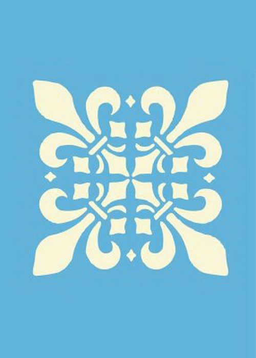 DecoArt - Stencil - Fleur Tile