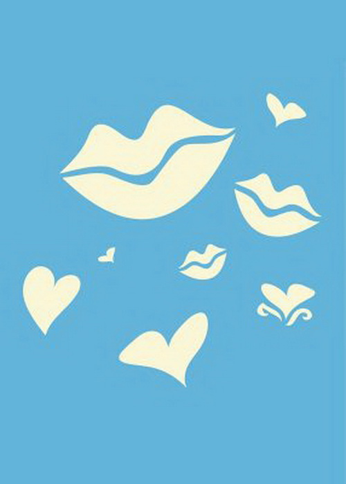 DecoArt - Stencil - Kisses