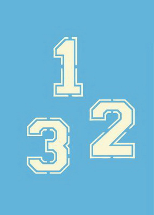 DecoArt - Stencil - Numbers - Varsity