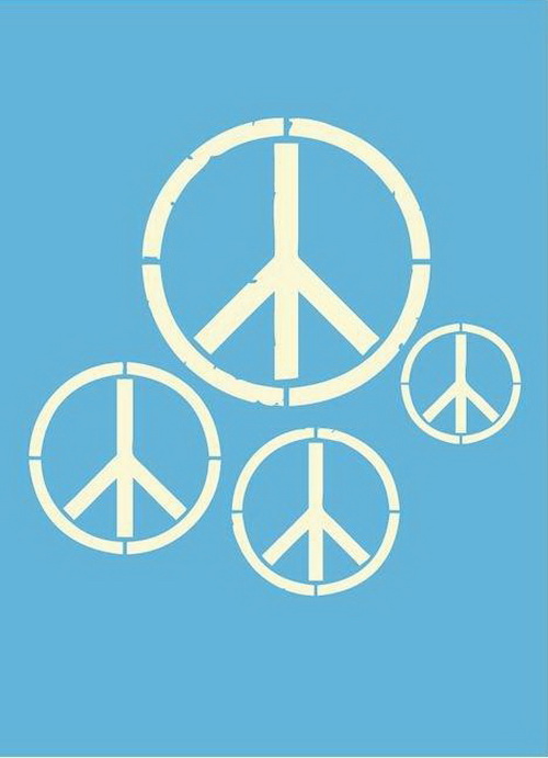 DecoArt - Stencil - Peace Signs