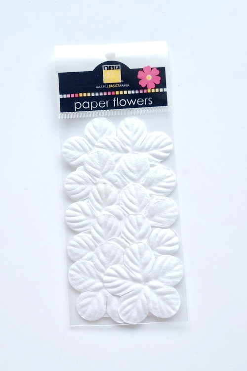 Flowers - 1.75" Tropical - White