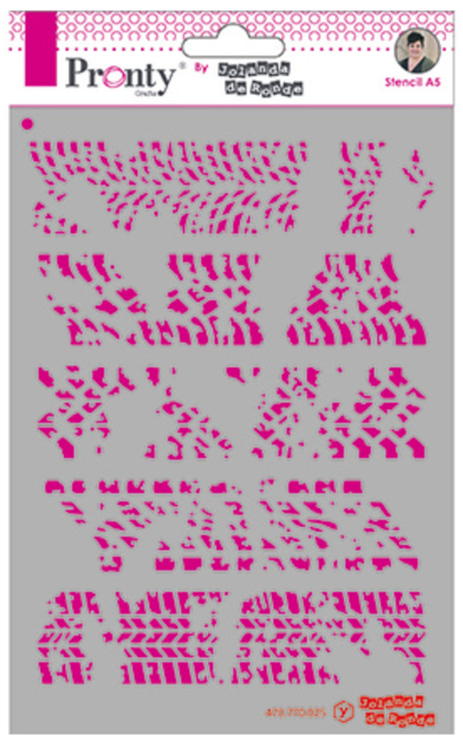 Pronty Crafts - Stencil - Borders Grunge