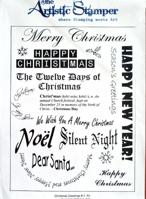 Stamps - The Artistic Stamper- Christmas Greetings #2
