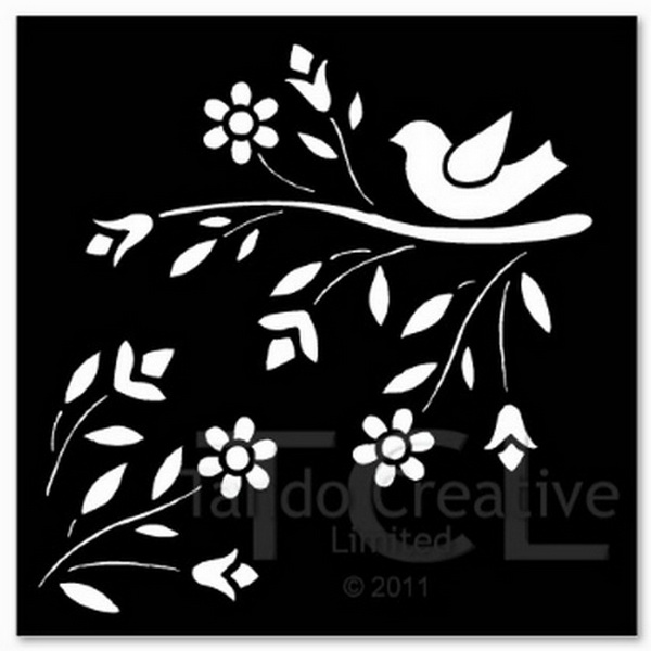 Tando Creative - Stencil - Bird and Branch