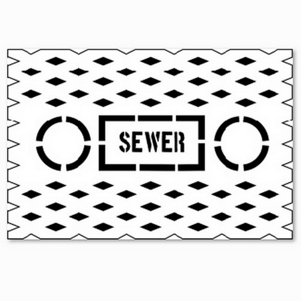 Tando Creative - Stencil - Drain Cover