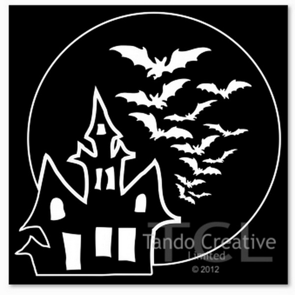 Tando Creative - Stencil - Haunted House