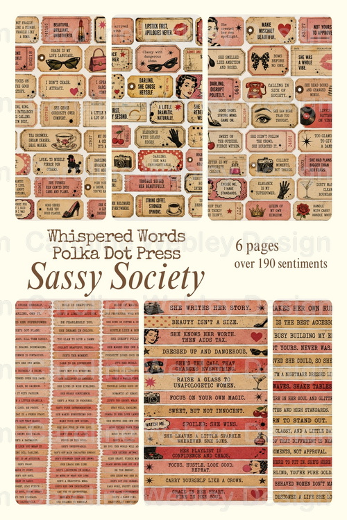 Download - Whispered Words - Polka Dot Press - Sassy Society